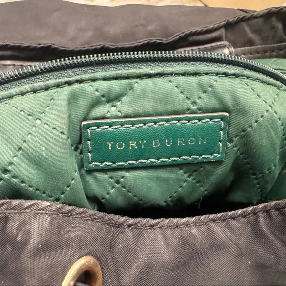 Black Backpack with Gold Accents - Picture 2 of 5